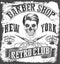 Vintage Barber Shop tee graphic
