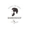 Vintage barbershop emblem.