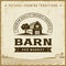 Vintage Barn Label