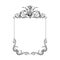 Vintage baroque frame scroll ornament