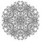 Vintage baroque Mandala. Beautiful vector round pattern. Hand dr
