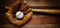 Vintage baseball gear on a wooden background