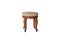 Vintage bedside stool chair isolated.