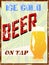 Vintage beer sign,