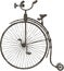 Vintage bicycle with large wheel