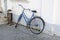 Vintage Bicycle Leaning against a Stone Wall