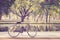 Vintage bicycle in Sukhothai Historical Park