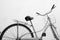 Vintage bicycle white background