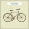 Vintage bike retro illustration