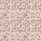 Vintage bird seamless repeatable pattern in pink