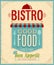 Vintage Bistro Poster.