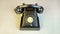 Vintage Black rotary dial Telephone front view