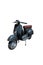 Vintage black scooter (path included)