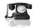 Vintage black telephone