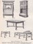 Vintage black and white illustrations of styles of furniture through the centuries
