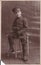 Vintage black and white photo of young man in uniform - Pembroke 1917