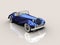 Vintage blue car 3D model