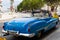 Vintage blue convertable