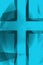 Vintage blue religious cross background