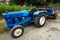 Vintage Blue Tractor and Trailer