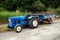 Vintage Blue Tractor and Trailer
