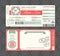 Vintage Boarding Pass Wedding Invitation Template