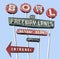 Vintage Bowling Alley Neon Sign
