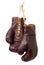 Vintage Boxing Gloves isolated