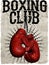 Vintage Boxing Gloves vector illustration. Template for print, t