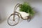 Vintage brass bicycle for decorate