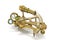 Vintage Brass nautical navigation brass sextant on white background-Kalyan