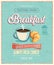 Vintage Breakfast Poster.