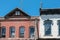 Vintage brick buildings, Virginia City, Nevada