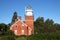 Vintage brick lighthouse