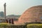 Vintage Brick Stupa And Lion Pillar Kolhua Vaishali