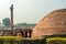 Vintage Brick Stupa And Lion Pillar Kolhua Vaishali