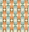 Vintage bright geometric seamless pattern, elliptic abstract background.