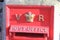 Vintage British Royal Mail red Victorian post box