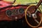 Vintage British Sports Car Dashboard