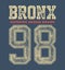 Vintage bronx typography