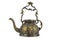 The vintage bronze kettle