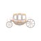 Vintage brougham, wedding carriage vector Illustration on a white background