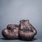 vintage brown boxing gloves