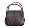 Vintage brown leather handbag from the 1950\'s