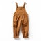 Vintage Brown Overalls Dress Hyper Realistic And Super Detailed