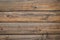 Vintage brown wood fence, desk surface. Natural color. Brown old planks. Weathered timber, background. Cracked shabby wooden board