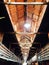 Vintage building architecture wooden ceiling design