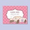 Vintage business card colorful female car repair