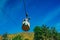 Vintage cable car. Cableway to the top of Mount Beshtau, Caucasian Mineral Waters. One of the sights of Pyatigorsk