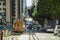 Vintage Cable Car on the streets of San Francisco